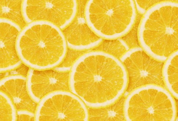 slices of lemon piled up