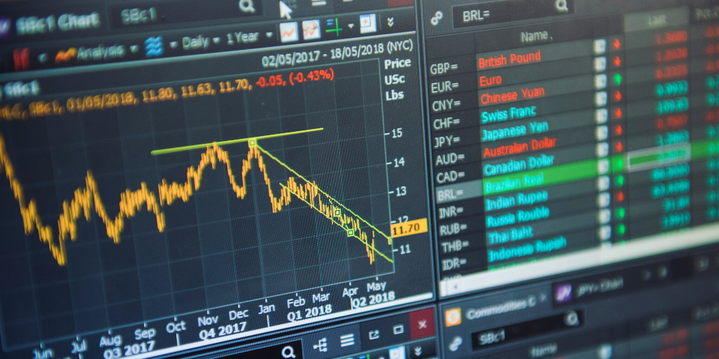 Computer screen showing an exchange