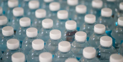 Unbranded plastic drinks bottles