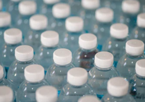 Unbranded plastic drinks bottles