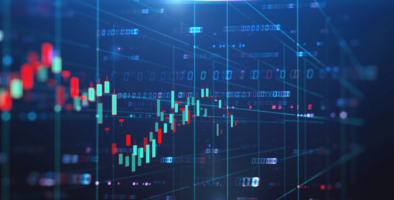 Abstract image or financial charts