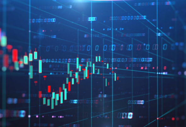 Abstract image or financial charts