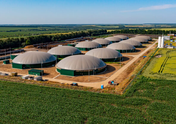 Modern biogas plant